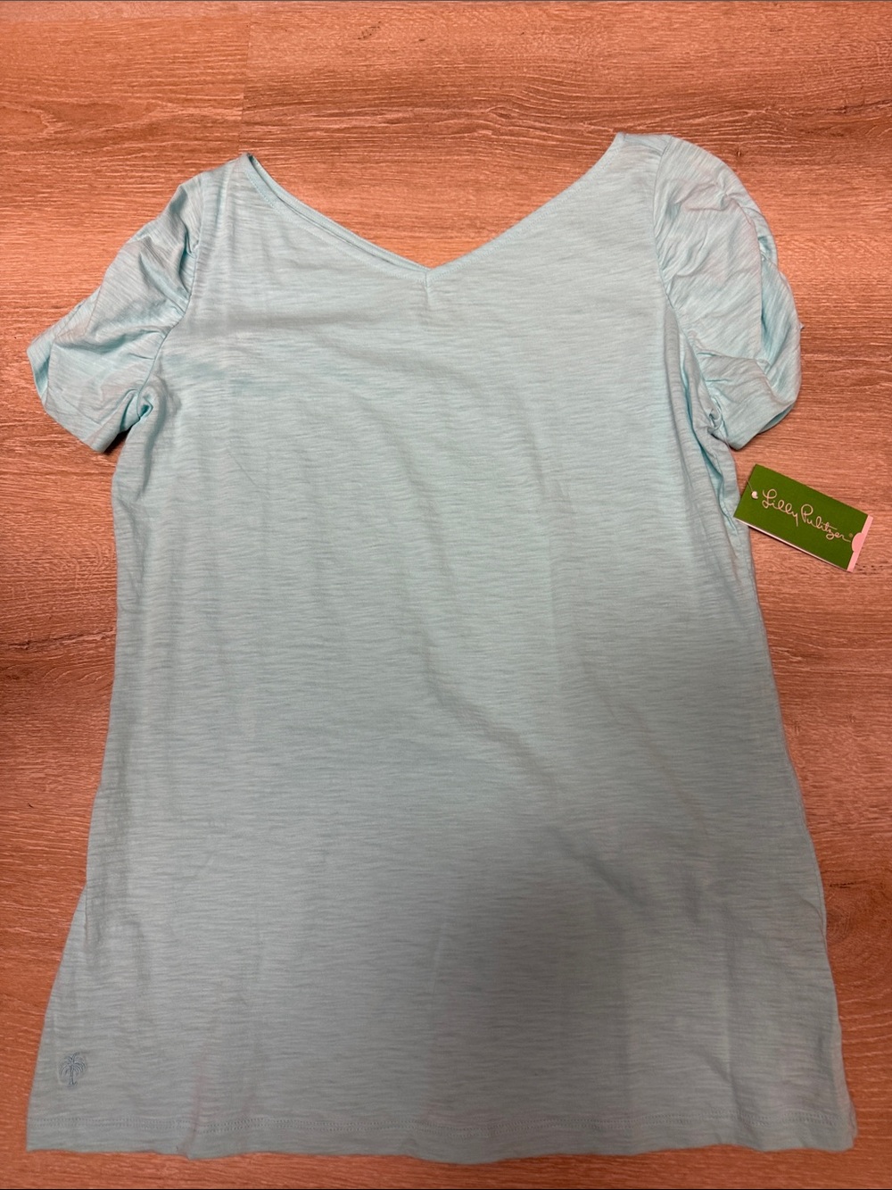 Lilly Pulitzer Leila top in skye blue size large NWT